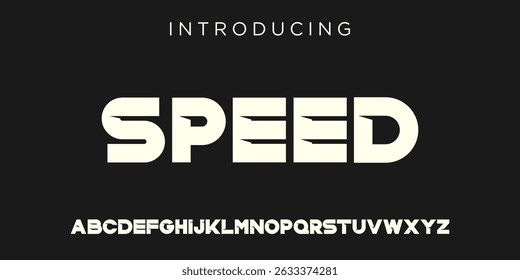 Creative Logo Modern alphabet. abstract digital tech font. Typography technology, electronic, movie, digital, music, future, logo creative font. vector illustration