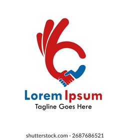 A creative logo of an OK hand gesture forming a handshake. It symbolizes a perfect deal, successful agreement, and partnership. Ideal for corporate or finance branding.
