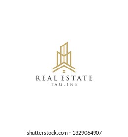 creative logo real estate line