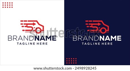 Creative Logo S With Abstract Fast Car, Design Inspiration, Illustration, Vector