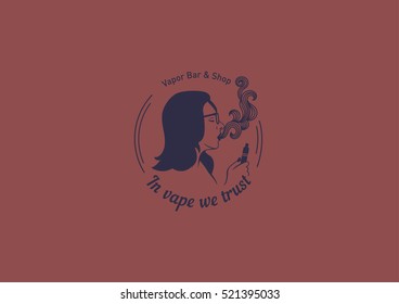 Creative logo for the shop or bar vape