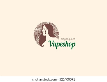 Creative logo for the shop or bar vape