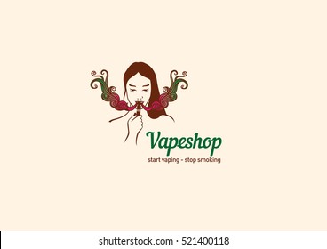 Creative logo for the shop or bar vape