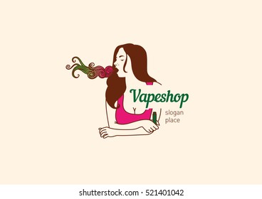 Creative logo for the shop or bar vape
