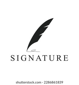 Creative logo signature writing pen