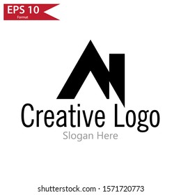 Creative Logo. Simple Logo. Compatible for any company. Black Logo. Vector Illustration.