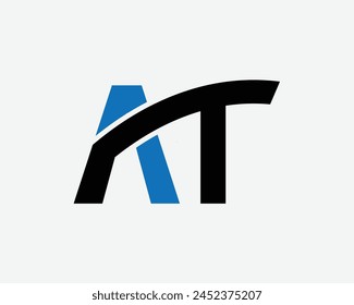 creative logo simple letter  illustration logo AH AT HR shapes 