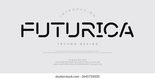 Creative logo sport modern alphabet font. Typography, abstract technology, fashion, digital, future technology logos fonts. vector illustration
