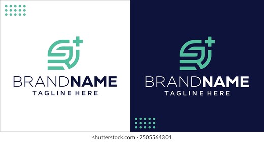 Creative Logo SR Medical, Design Inspiration, Illustration, Vector