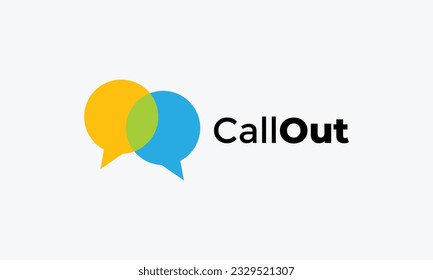 Logo-Talkie für Kommunikation und Informationstechnologie 