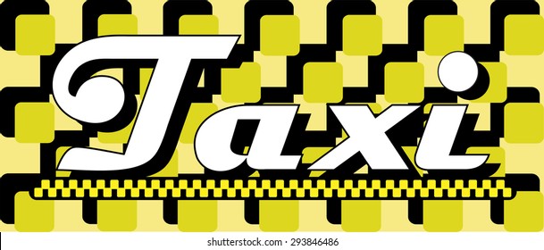 Creative logo taxi