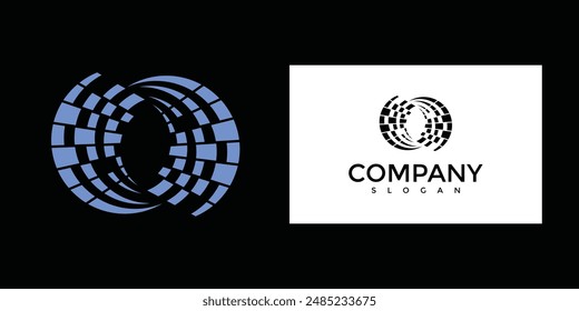 creative logo of technology company with modern concept, vector