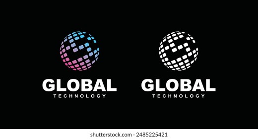 creative logo technology company,with modern concept.vector