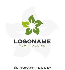 Creative logo template. Eco star logo