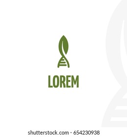 Creative logo template. Green leaf logo