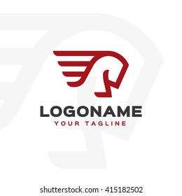 Creative logo template. Horse logo