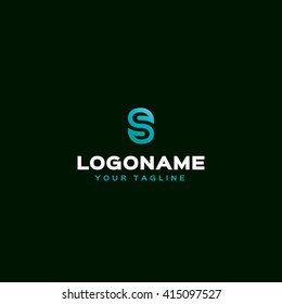 Creative logo template. Letter S logo