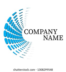 Creative logo template with white background.
