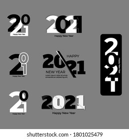 Kreatives Logo-Design 2021. Modernes Logo 2021. Vektorgrafik