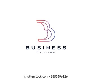 A creative logo that combines three B letters with the number 3 . modern, and unique logo suitable for a brand of any business, brand, trademark, etc.