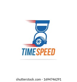 Creative Logo Time Speed Watch Road Tire