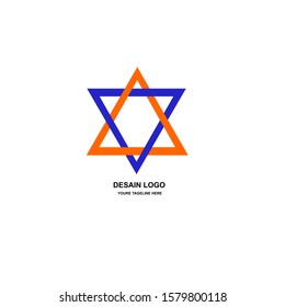 creative logo with a triangle shape