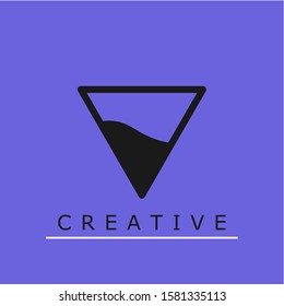 Creative Logo Triangle. with a unique and charming shape. 