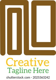 Símbolo creativo de la línea de variación de logotipo para el nombre de marca.