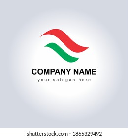 Ilustración de diseño de vectores con logotipo creativo para su identidad de marca. Hermoso logo de la Compañía con eslogan. Idea única para el icono de logotipo. Increíble monograma para los símbolos de Factory.