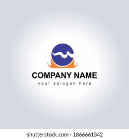 Creative Logo Vector Design Illustration for your Brand Identity. Beautiful Symbol of Company logo with slogan. Unique Idea for Logo Icon. Amazing monogram for your Factory symbols.