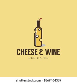 Creative Logo Wine Cheese Desing