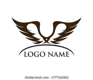 Creative logo wing vector icon, wing logo