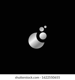 Creative logo-icon for bubble moon