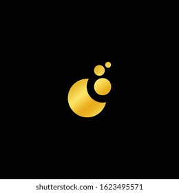Creative logo-icon for bubble moon