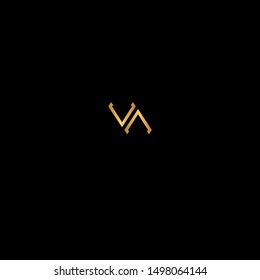 Creative logon icon with elegant gold  color . Creative Design concept for business, technology, finance, network, property, start up and more brand.