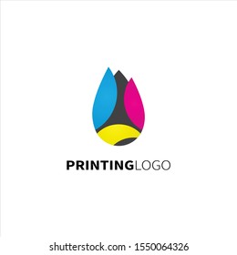 Creative Logos Printing Companies Minimalist Design Stock Vector ...