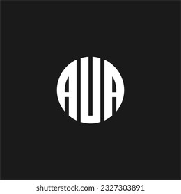 Creative Logotype AUA identity design icon vector template
