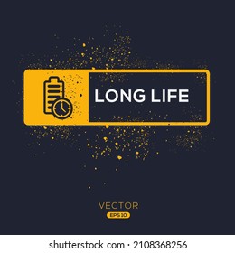 Creative (Long Life) Icon ,Vector Sign.