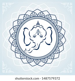 creative lord ganesha art background