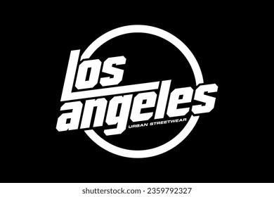 Creative los angeles streetwear concept vector graphic design