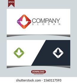 Creative lotus concept logo vector design