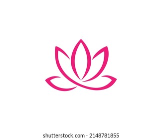 Creative Lotus Flower And Abstract Beauty Spa salon Cosmetics Logo Icon Design Template.