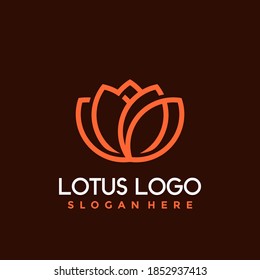 Logo de Creative Lotus Flower Diseña ilustración vectorial