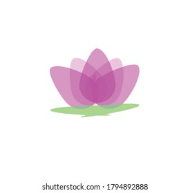 Creative lotus flower logo template