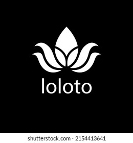 concepto creativo del logotipo de loto para tiendas