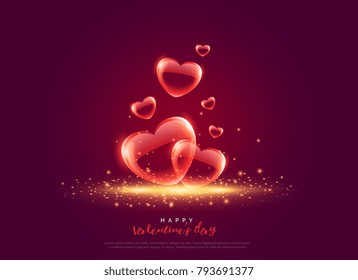 creative love background for valentine's day