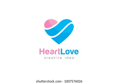 Creative Love and Care Logo Design Template