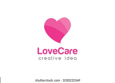 Creative Love and Care Logo Design Template