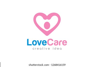 Creative Human Concept Logo Design Template Stock Vector (Royalty Free ...