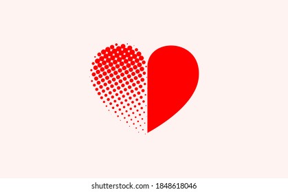 Creative Love Concept Logo Design Template